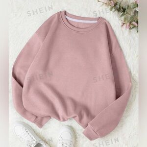 SHEIN Solid Thermal Lined Sweatshirt